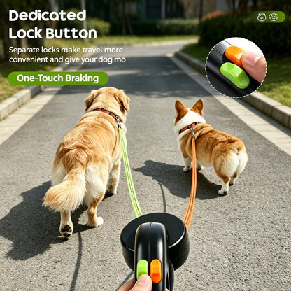 Double Retractable Leash